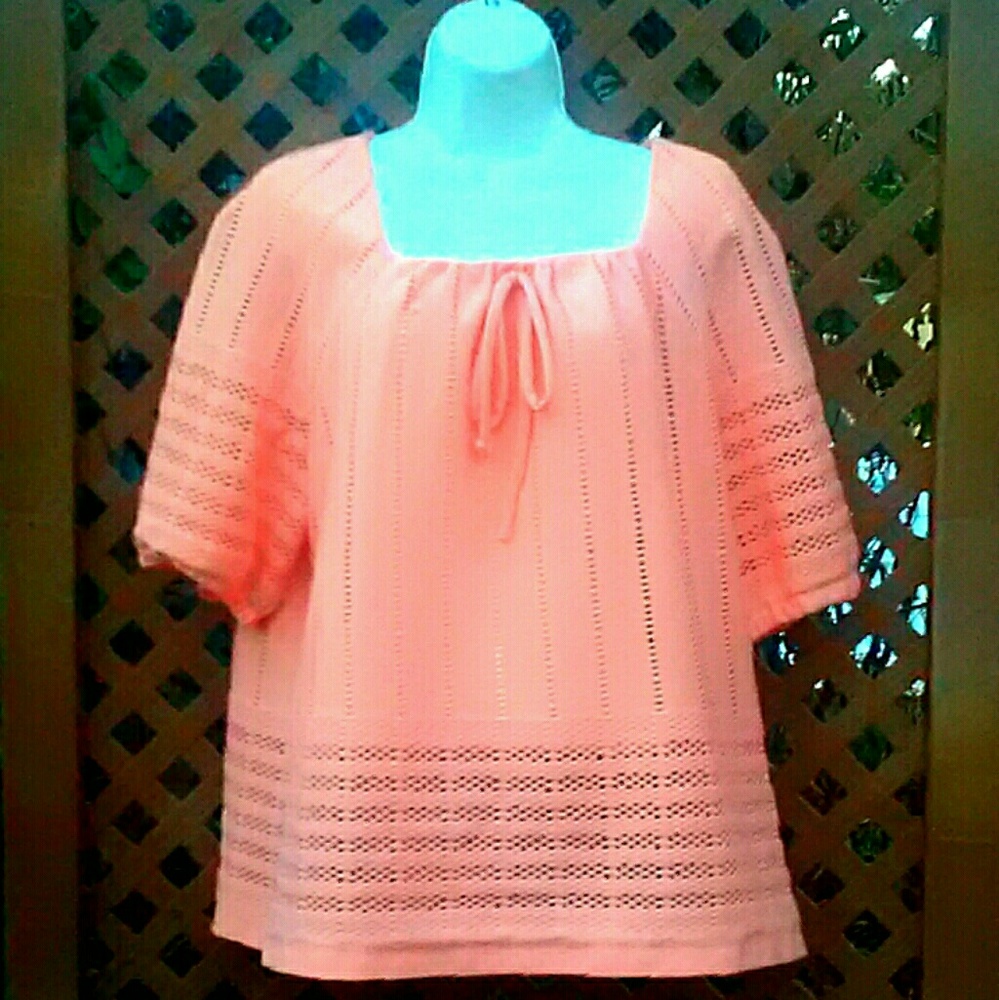 Peach blouse